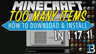 How To Download & Install TooManyItems in Minecraft 1.17.1 (Roughly Enough Items 1.17.1)