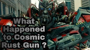 Why Sentinel prime did not use his cosmic rust gun again ?