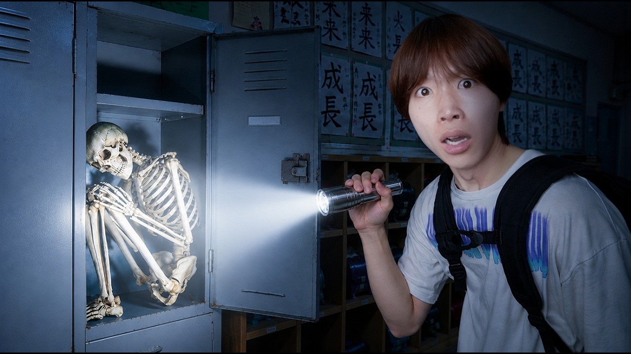 迷子ちゃん居ます! You should definitely never go to a school at night; I wish I hadn