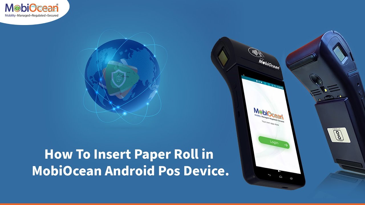 How To Insert Paper Roll in MobiOcean Android Pos Device.