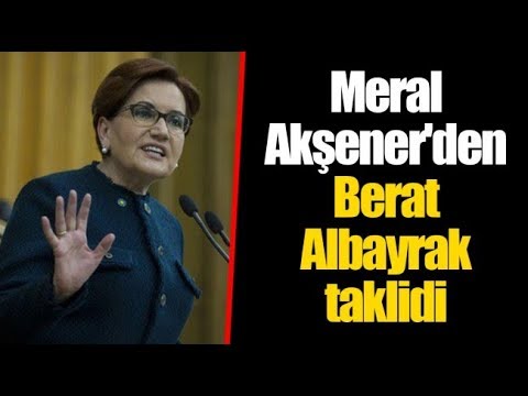 Meral Akşener'den Berat Albayrak taklidi!