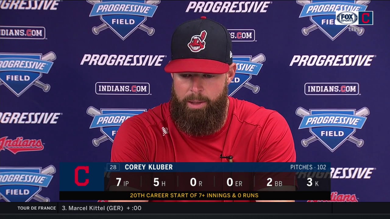 Corey Kluber talks about chasing feelings up on the mound 