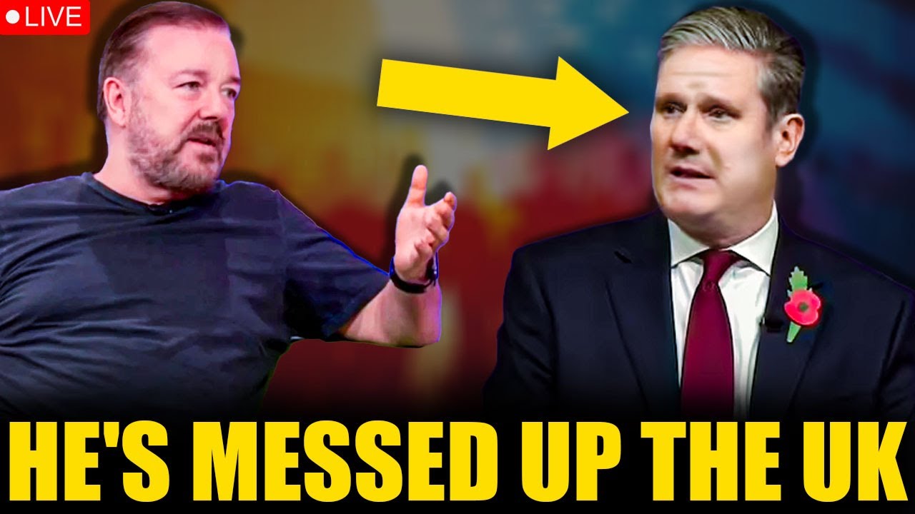 Ricky Gervais Goes Viral with Fiery Comments on Keir Starmer Live on TV