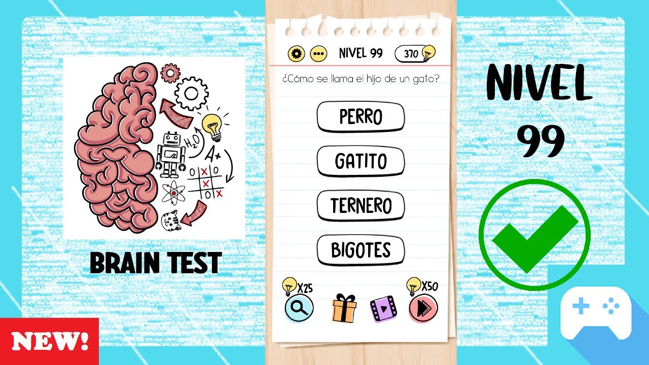 Brain Test | Nivel 99 - ¿Cómo se llama el hijo de un gato? - YouTube