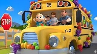 Wheels on the Fruit Bus 🚌🍎 | Nursery Rhymes for Kids 🎵 | Healthy Fruits Song for Toddlers