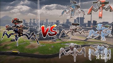 WR🔥 New Ultimate Rayker VS All Spider Comparison |WAR ROBOTS|