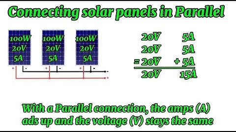 How to: Connect solar panels in Parallel
