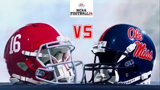 2023 CFB Ole Miss At Alabama Week 4 (NCAA 14 Updated Rosters)