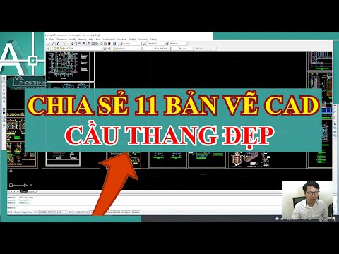 Video Chia sẻ 11 thư viện bản vẽ cầu thang, gồm mặt bằng,... - youtube