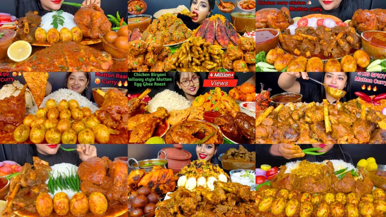 TOP INDIAN SPICY FOOD MUKBANG COMPILATION * THE BEST OF INDIAN FOOD EATING SHOW ASMR SOUND 