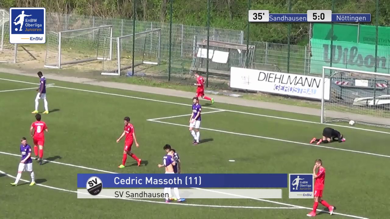 A-Junioren - SV Sandhausen vs. FC Noettingen 5-0 - Cedric Massoth