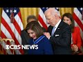 Biden awards medal of freedom to nancy pelosi al gore and 17 others  full