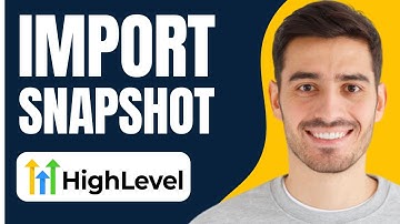 How to Import Snapshot in GoHighLevel (2025)