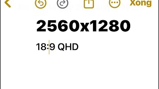 [QHD] 2560x1280 video resolution with 18:9 ratio