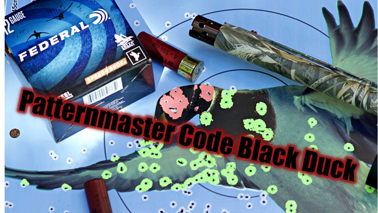 Code Black Pattern Test, Speed Shok, Benelli & 12ga -