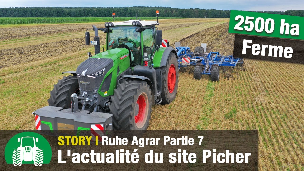Ruhe Agrar Partie 7 : Ferme de Picher - Nouveautés [Fendt Vario 942 et Claas Lexion 8700 | Biogaz]