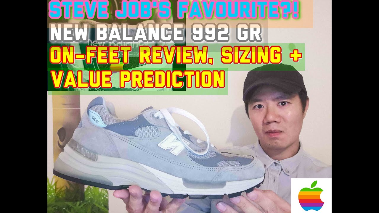 Steve Job's Favorite Sneaker?! New Balance 992 Grey On Feet Review, Sizing  and Value Predictions! - YouTube