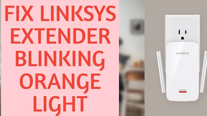 RESOLVE LINKSYS EXTENDER BLINKING ORANGE IN 1 MIN | Linksys extender blinking amber?