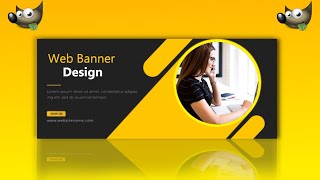 Gimp: How to Create a Web Banner Design Using Gimp 2.10 ! How to Create a Web Banner in Gimp 2.10