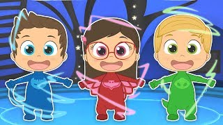 Vignette de la vidéo "FINGER FAMILY PJ Masks 🖐️ Learn with PJ Masks and their transformations | Songs for kids"