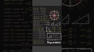Formulas of Trigonometry #mathematics #trignometry #formula #viral #foryou