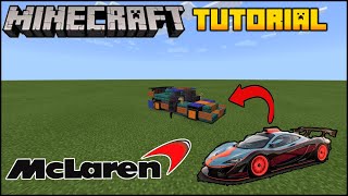 Minecraft Supercar - How To Build A 2019 Mclaren P1 GTR Minecraft Car Tutorial