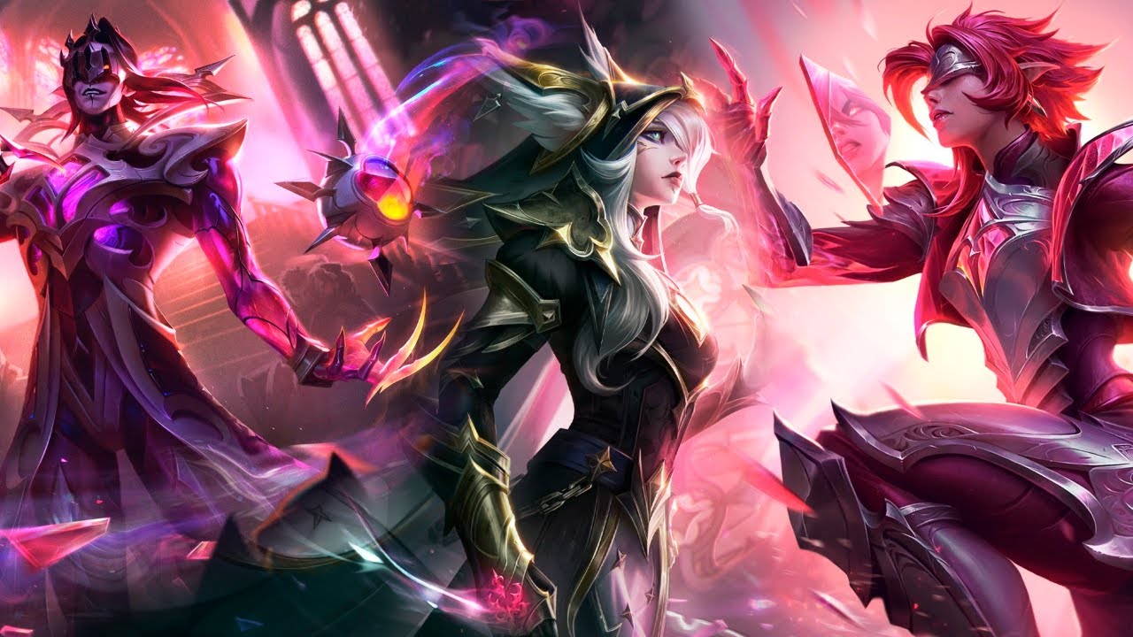 SKIN ART: Riven, Miss Fortune, Nocturne, Vlad, Cho Gath, Xayah & Rakan - League of Legends