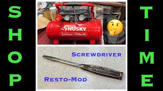 Air Compressor Found in Trash- Plus- All Steel Screwdriver Resto-Mod…