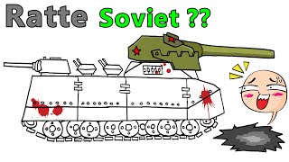 Cara Menggambar Tank Ratte Soviet [HomeAnimations Tank] - Tank Drawing