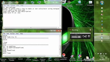 how to make your own calculator using notepad