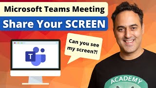 Share Your Screen in a Microsoft Teams Meeting | Microsoft Teams Tutorial