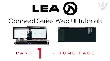 LEA Connect Series Web UI App - Part 1 - Home Page