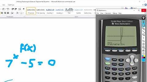 Utilizing Factoring to Solve an Exponential Equation