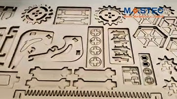 3d puzzle inserted toys cutting by laser cutting machine