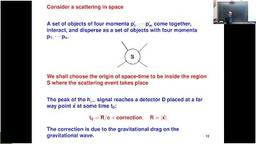 Ashoke Sen (ICTS, Bengaluru): Classical gravitational wave tails from soft theorem - Lecture 3