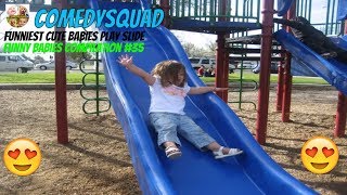 Best Funny babies compilation #35-Funniest cute babies play slide videos
