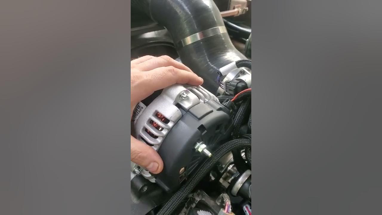 LS swap alternator wiring - YouTube