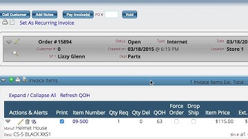 Holding Parts For  A Customer In Lizzy