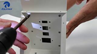 Installation method of hand sanitizer kiosk
