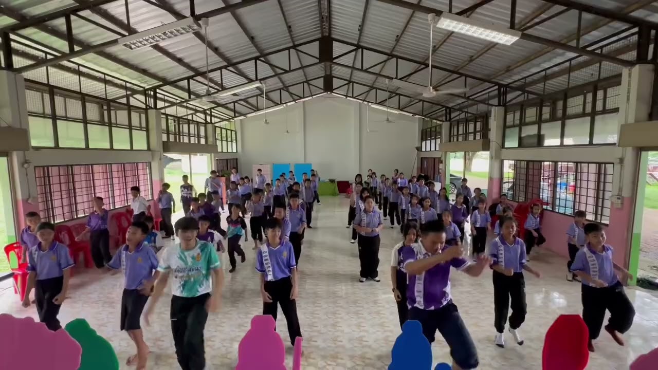 แดนซ์มันส์มาก กิจกรรมออกกำลังกายของนักเรียนโดยใช้กีฬามวยไทย โรงเรียนบ้านดงน้อย