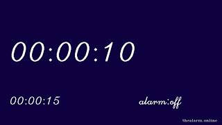 15 Second Countdown Timer, no alarm