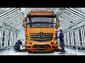 Inside advanced german factory producing the giant mercedesbenz actros truck