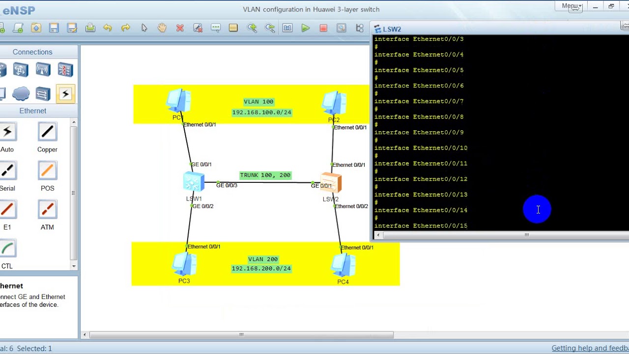 VLAN configuration in Huawei 3 layer switch YouTube