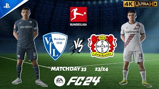 FC 24 - VfL Bochum vs. Leverkusen | Bundesliga Matchday 33 23/24 | PS5 [4K 60FPS]