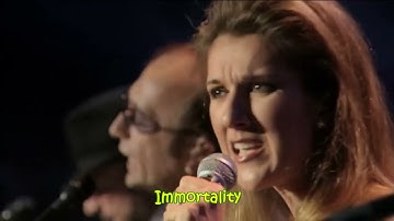 Immortality - Bee Gees ft. Celine Dion (Live in Las Vegas) With Lyrics
