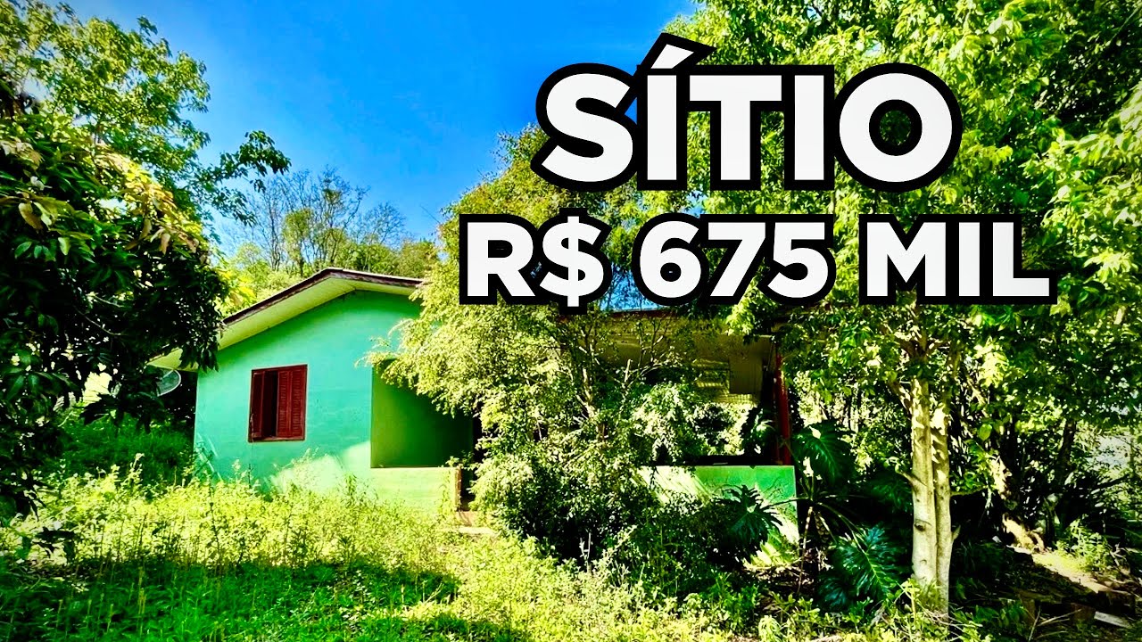 SÍTIO RURAL CASA FRUTAS LAGOA DE PEIXES NASCENTE DE ÁGUA E RIO R$675MIL