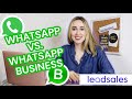 ¿CUÁL ES LA DIFERENCIA ENTRE WHATSAPP Y WHATSAPP BUSINESS? | Leadsales