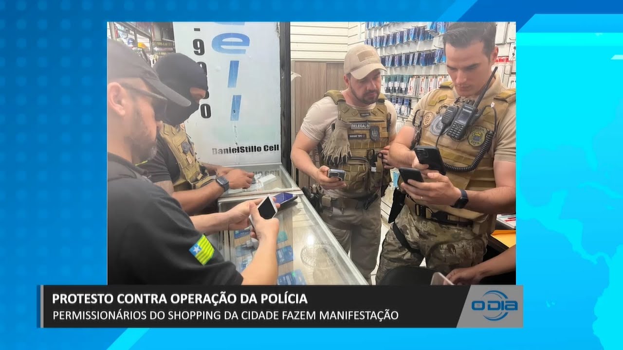 Permissionários do Shopping da Cidade se manifestam contra operação policial 23 11 2023