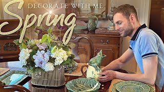 Spring Decorate With Me! (Mini) Spring Home Tour - Spring Decorating Ideas,  Easter, Floral, \& More!