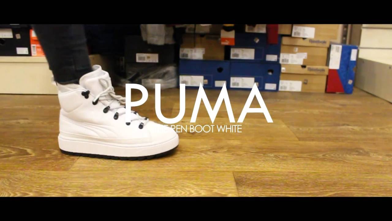 puma ren boots on feet